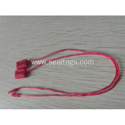 Rectangle shape plastic seal tag with string